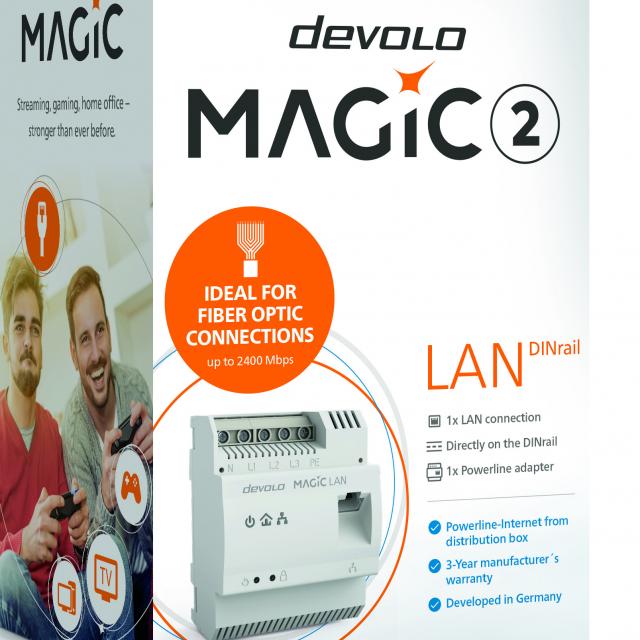 Magic 2 LAN DINrail – Internet from the distribution box