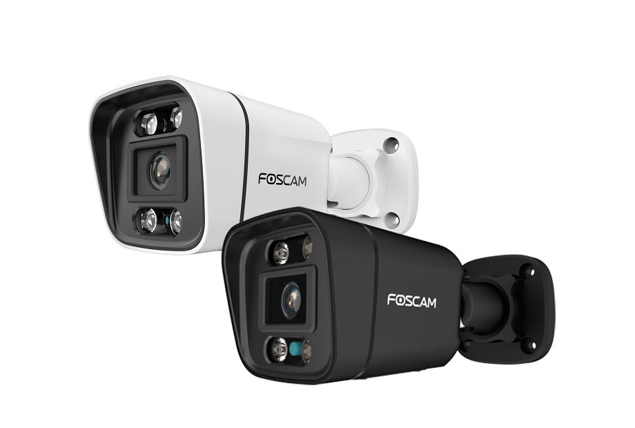 Foscam V8EP product wit en zwart links