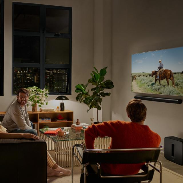 Sonos Arc Ultra with improved speech reinforcement for intelligible dialogues Sonos Arc Ultra with improved speech reinforcement for intelligible dialogues