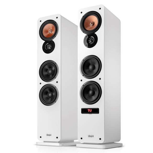 Teufel presents floor -standing Ultima 40 Active 3 speakers for feet off the floor and for your TV Teufel presents floor -standing Ultima 40 Active 3 speakers for feet off the floor and for your TV