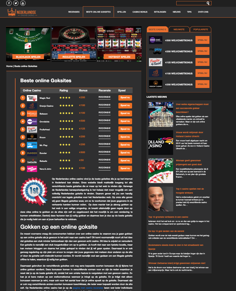 Beste Online Goksite