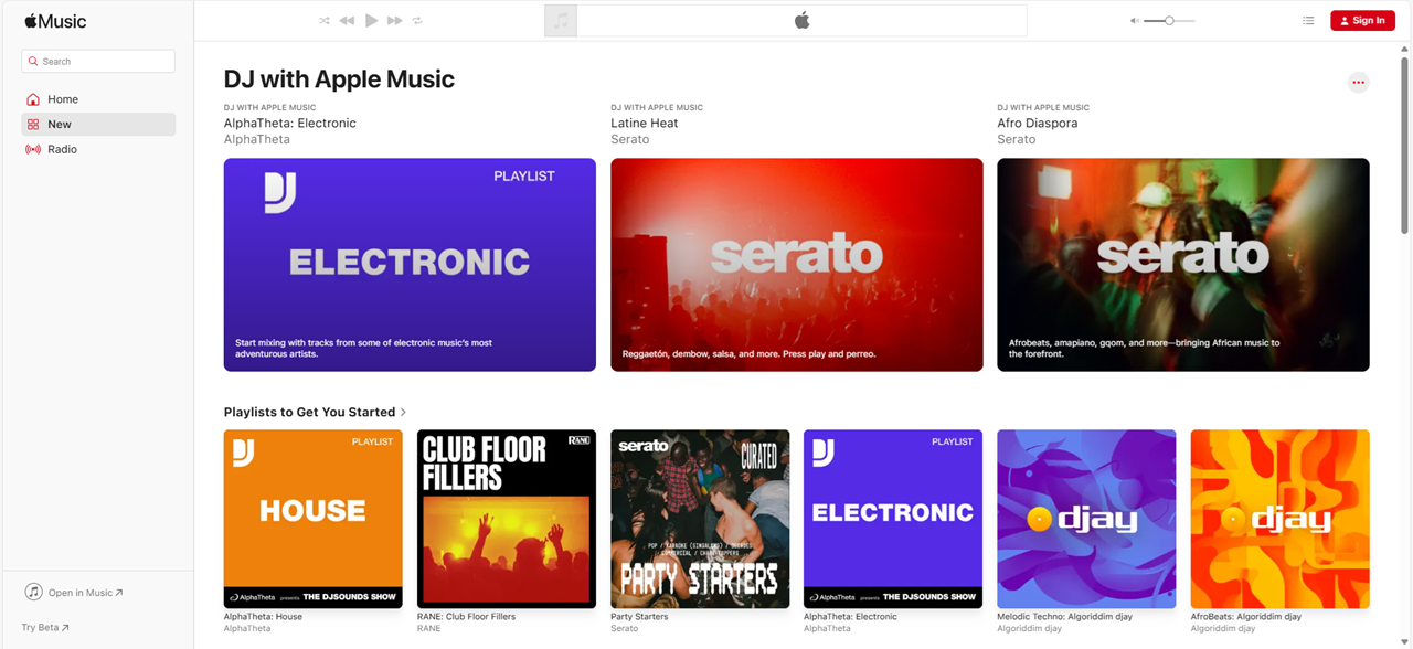 DJ With Apple Music website pcactive.nl