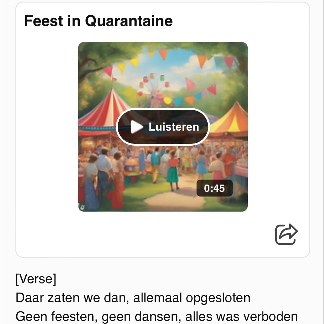 Feest in Quarantaine