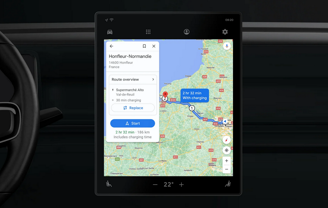 Google Maps EV oplaadstops kortere ritten online