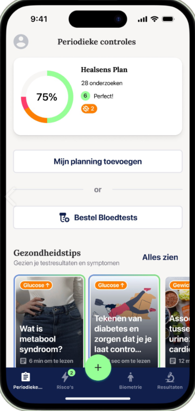 Healsens Plan app
