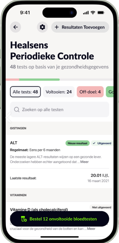 Healsens Plan app controle