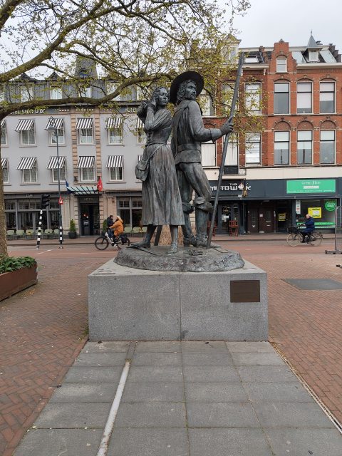 Hoofdcamera standbeeld
