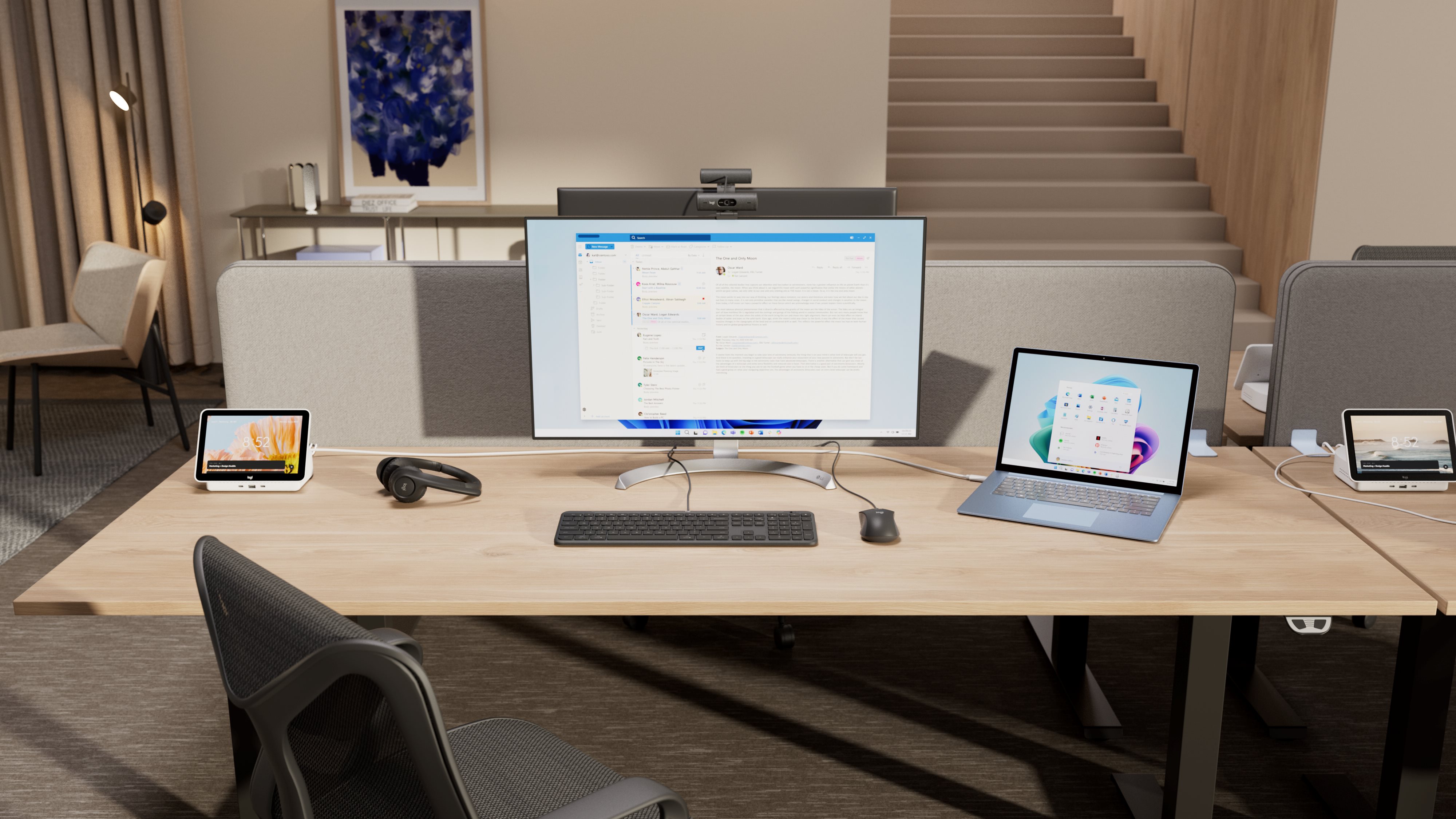 Logitech Signature Slim Wired Combo for Business MK620 desk pcactive.nl