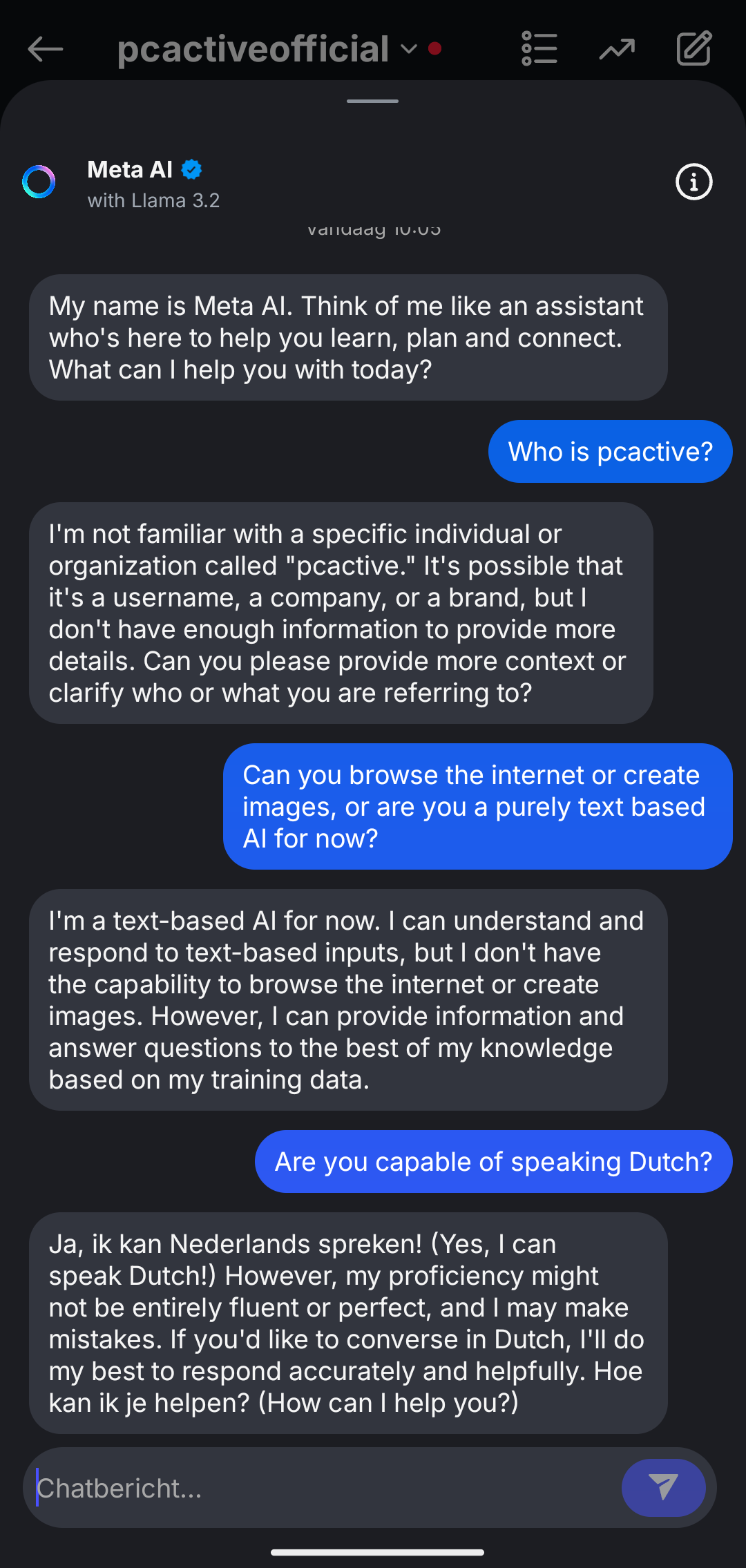 Meta AI in Instagram vragen stellen pcactive.nl