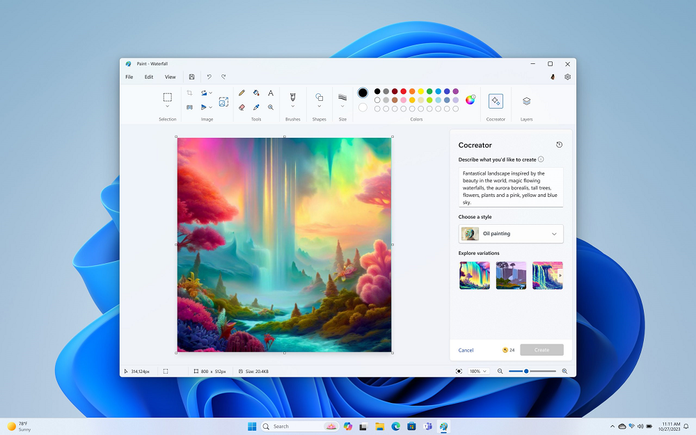 Microsoft Paint Cocreator artikel