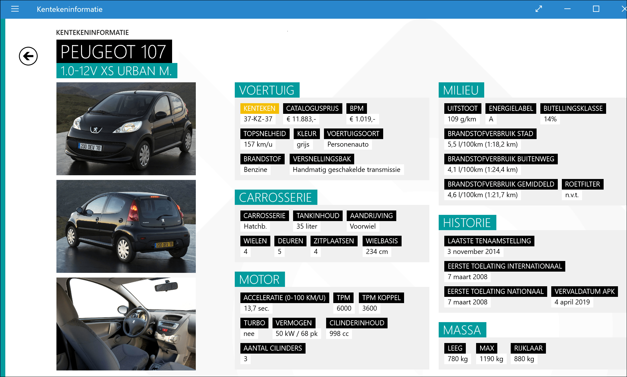 kentekeninformatie 2