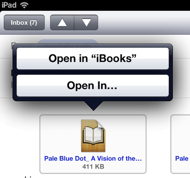 open epub ipad