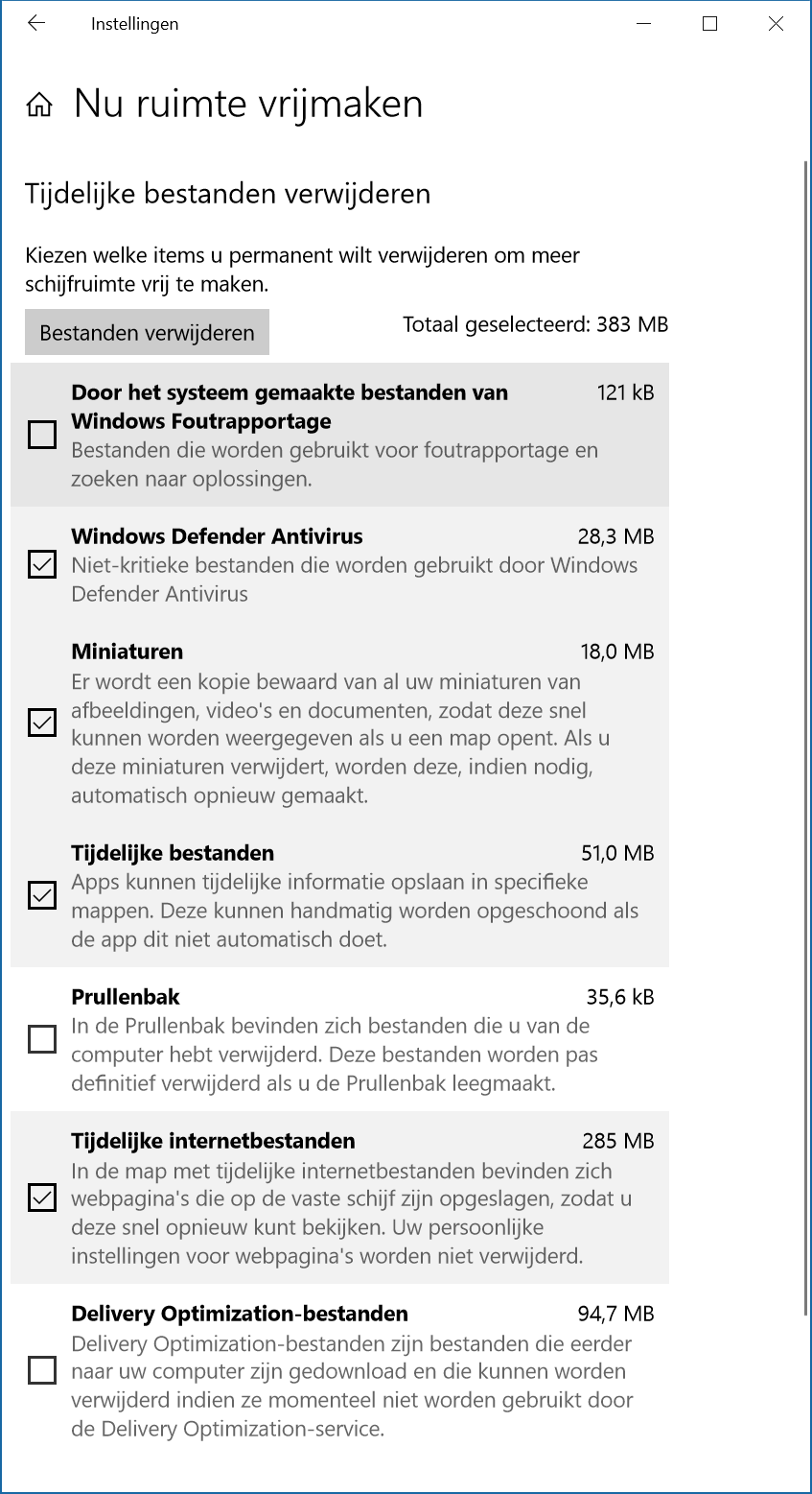 schoonmaak