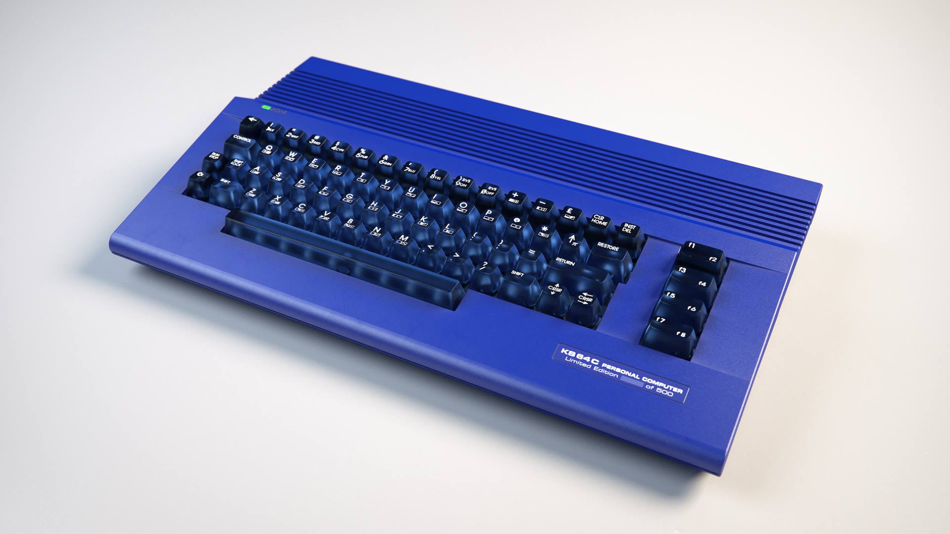 c64 c blue case and keys