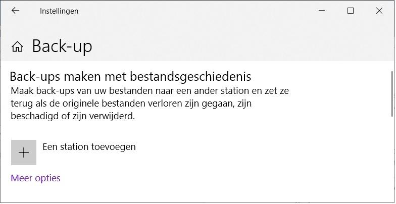 1 Instellingen naar Backup 2