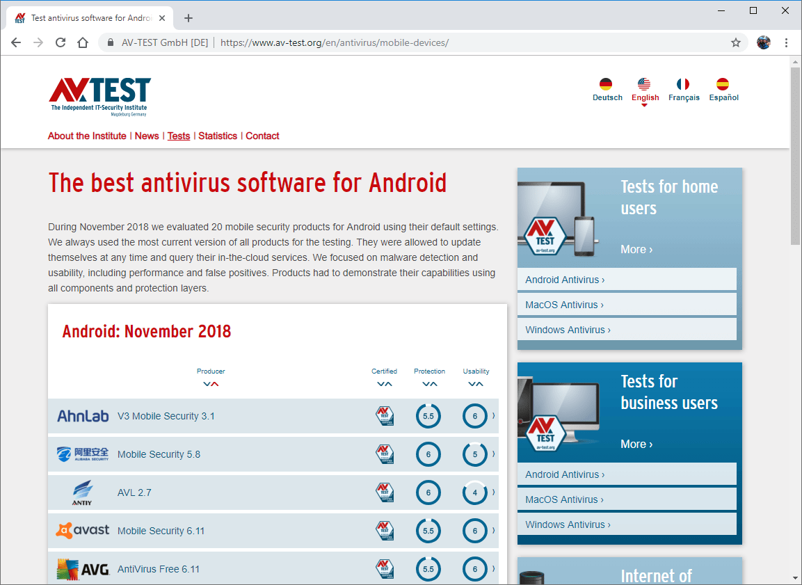 Mobiele Virusscanners 01