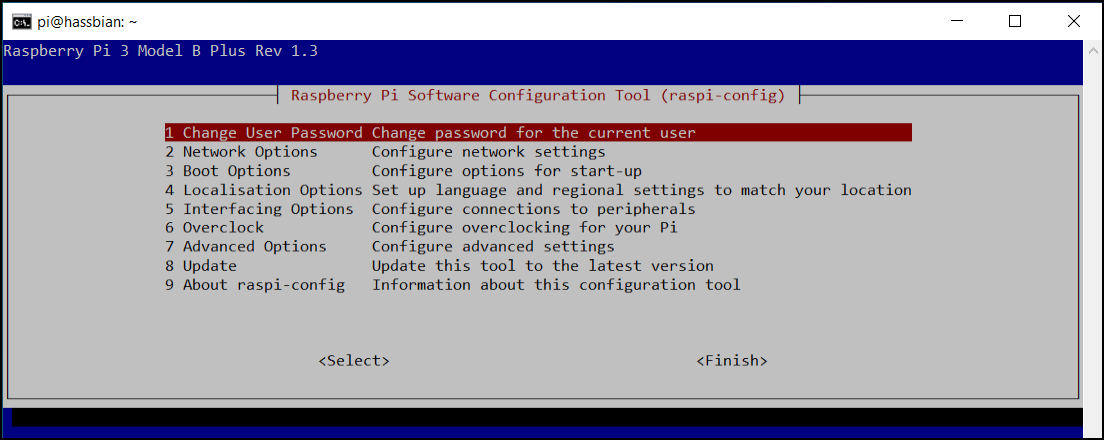 ha raspi config 2