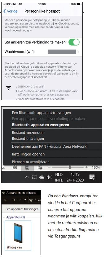 9. ios hotspot aan 3