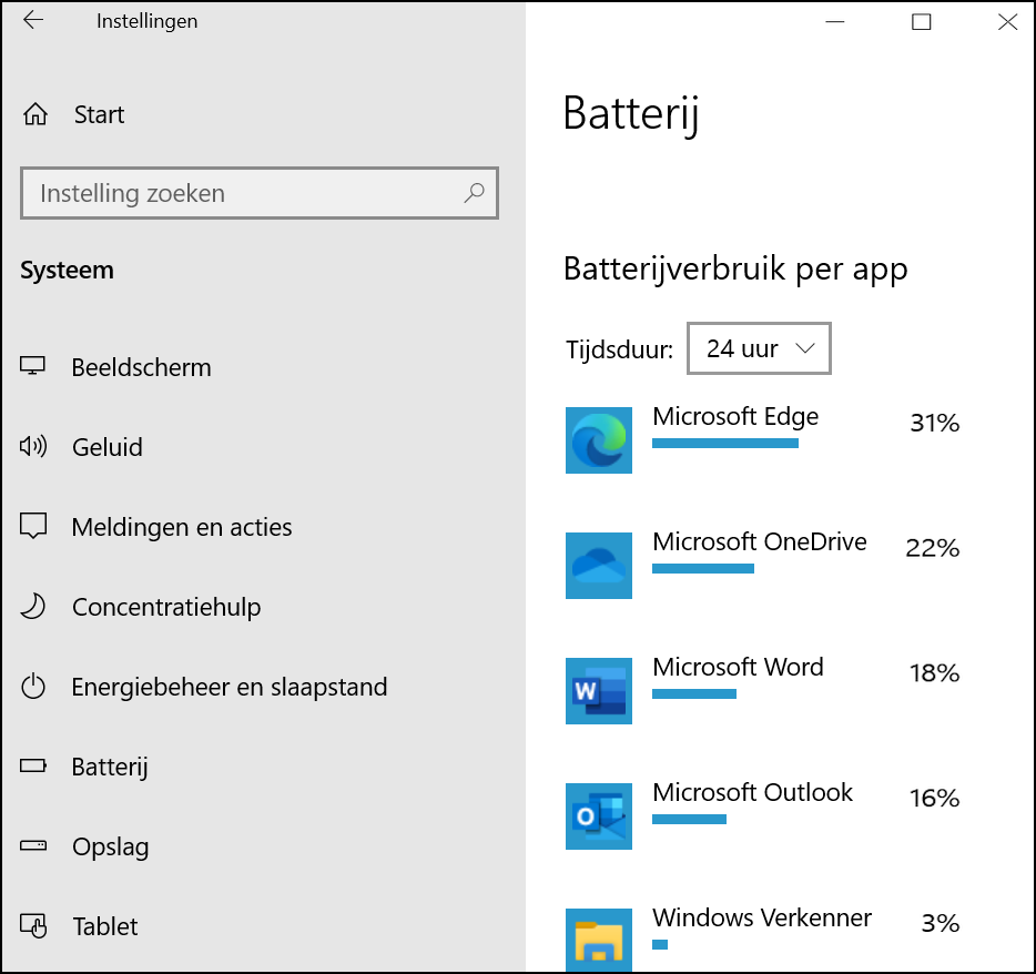 batterijverbruik 2