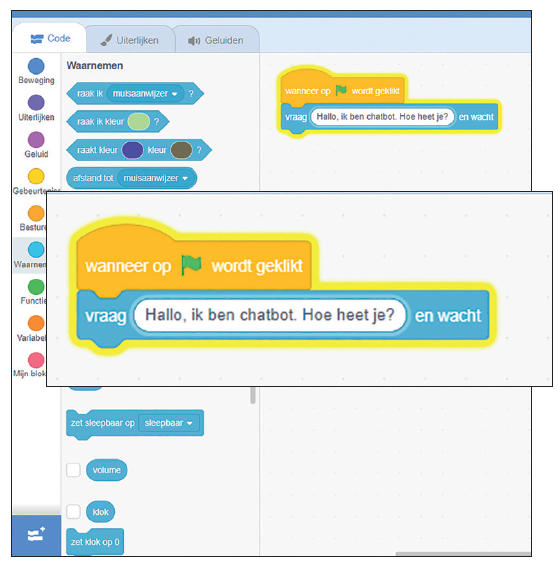 Scratch Chatbot afbeelding 2a