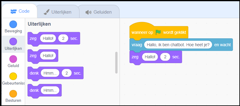 Scratch Chatbot afbeelding 4a