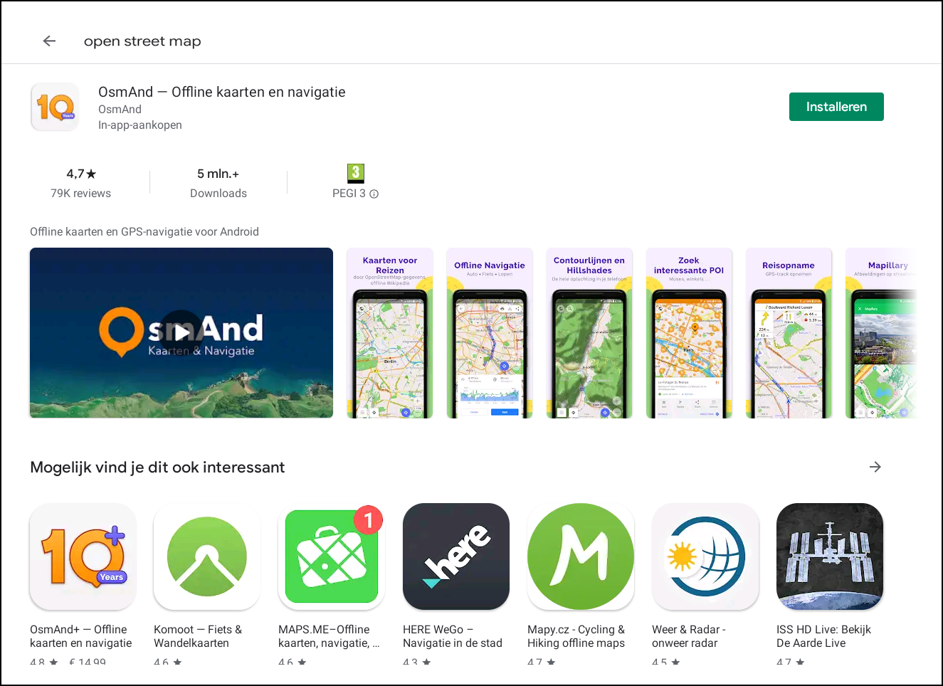 Screenshot OsmAnd app 2