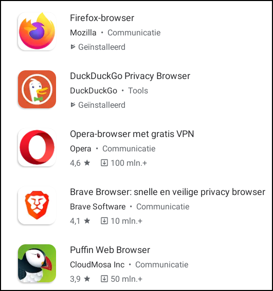 Screenshot Playstore browsers 2