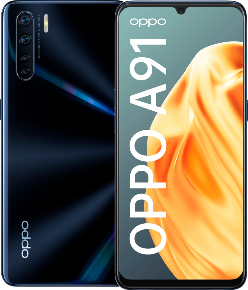 oppo a91 smartphone zwart 2