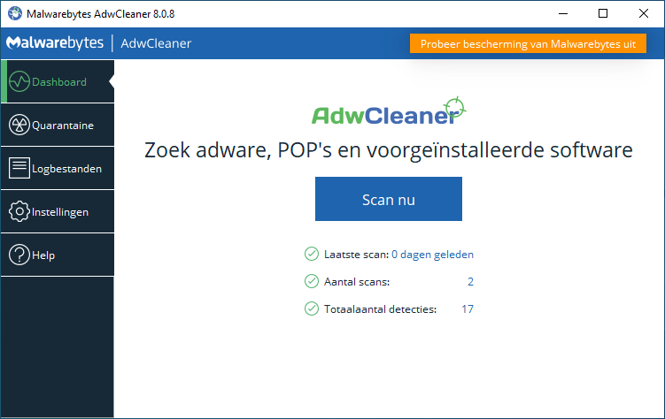 Malwarebytes AdwCleaner