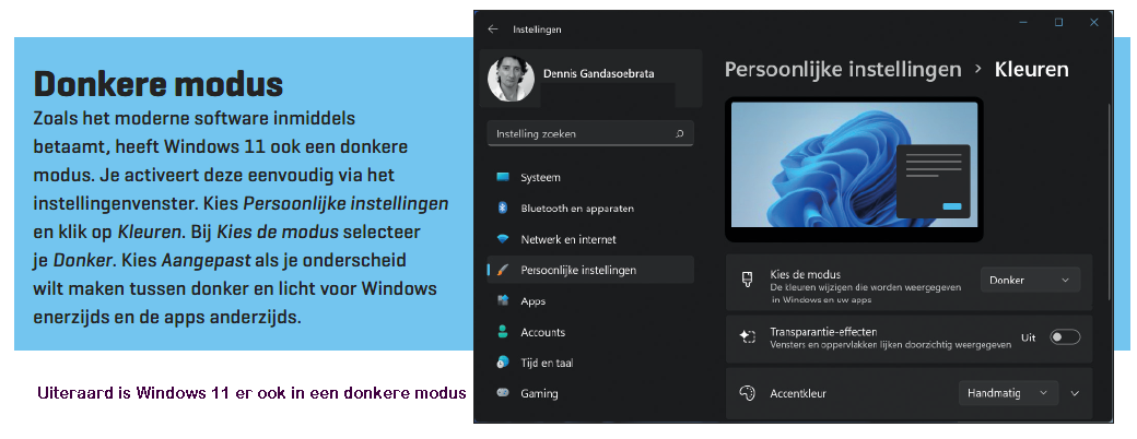 donkere modus