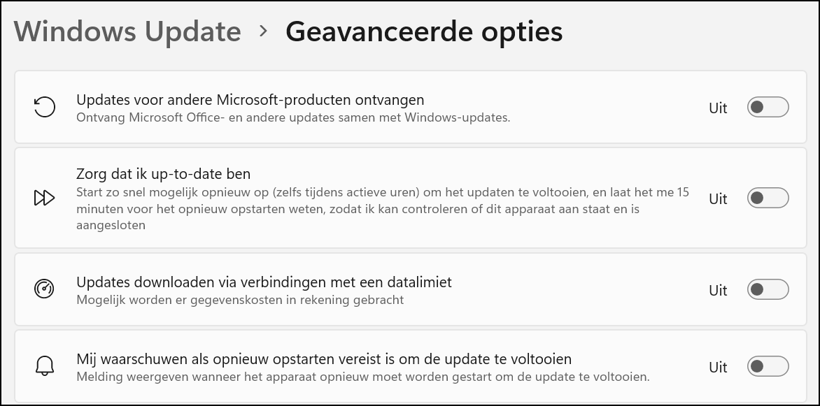 windowsupdate controle