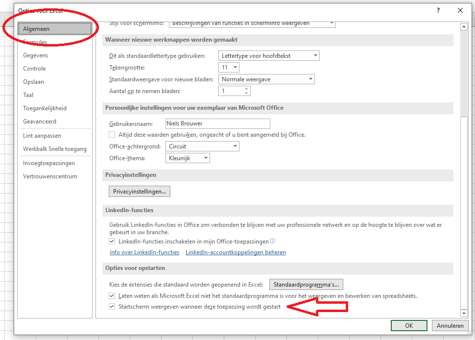 3 Excel opties voor excel 2