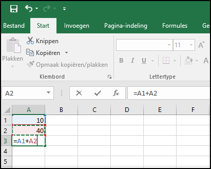 Excel deel 2.6 berekening met celverwijzing 2