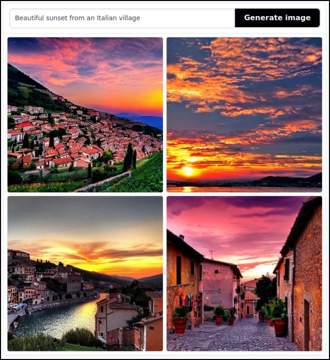 italian village sunset 2