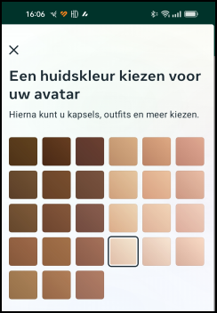 Avatar in Whatsapp Huidskleur 2