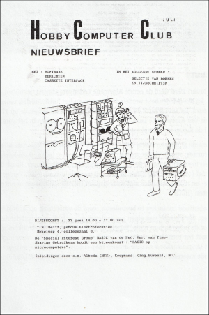 HCC Eerste Nieuwsbrief 1977 2