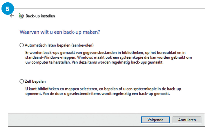 Afb. 5 Back up maken 5 2