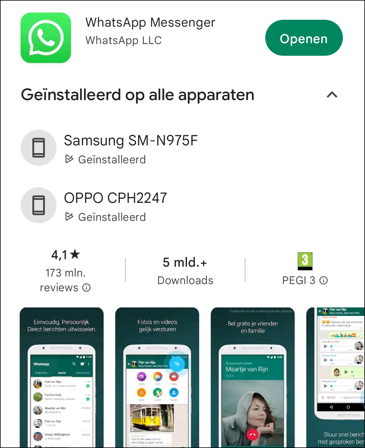 Whatsapp Play Store 2