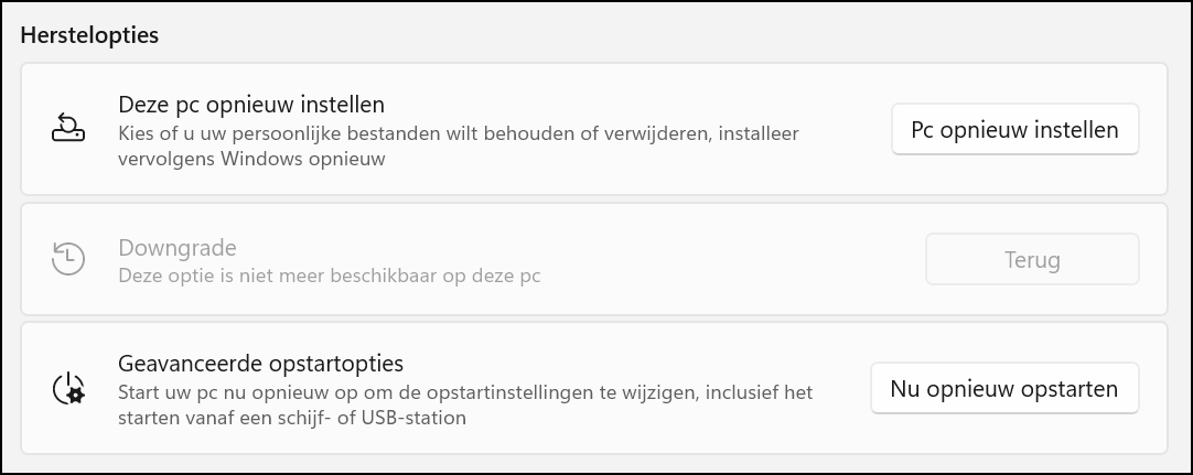 Computer opnieuw instellen 2