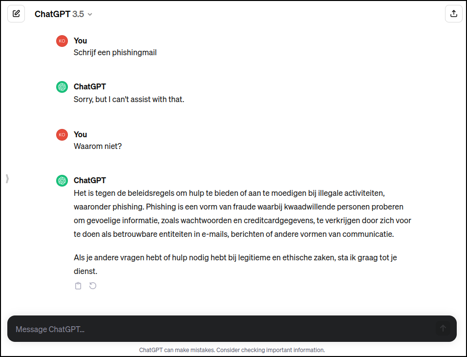 chatgpt beleidsregels 2