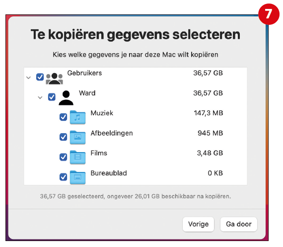 Mac overstappen stap 72