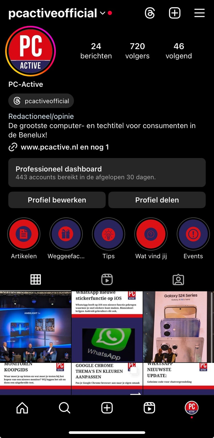 PC Active profiel