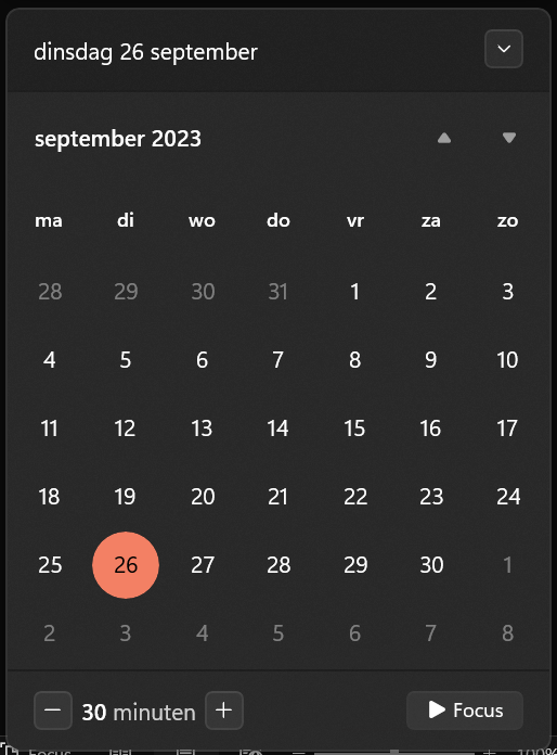 Focus Option 1
