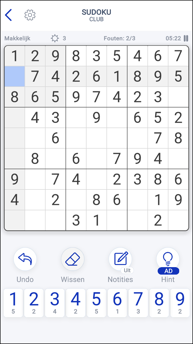 Sudoku Dagelijkse puzzels 2