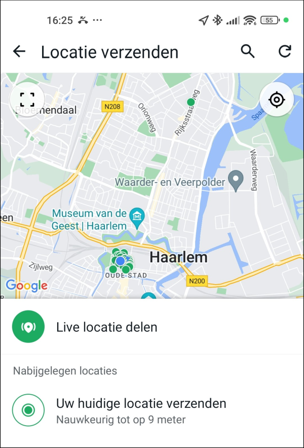 Locatie verzenden 2
