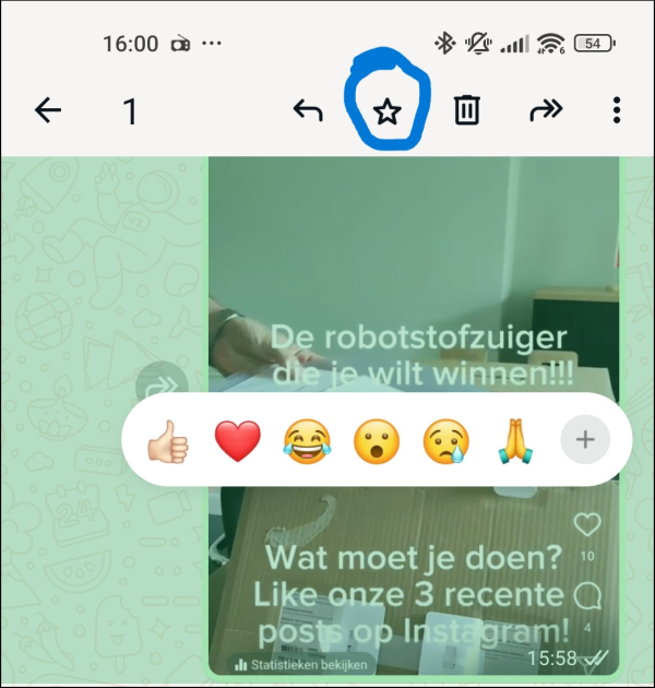 Met ster markeren 2