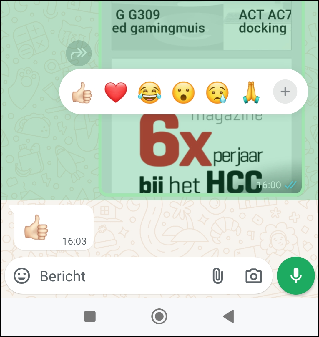 Verzonden bericht selecteren 2