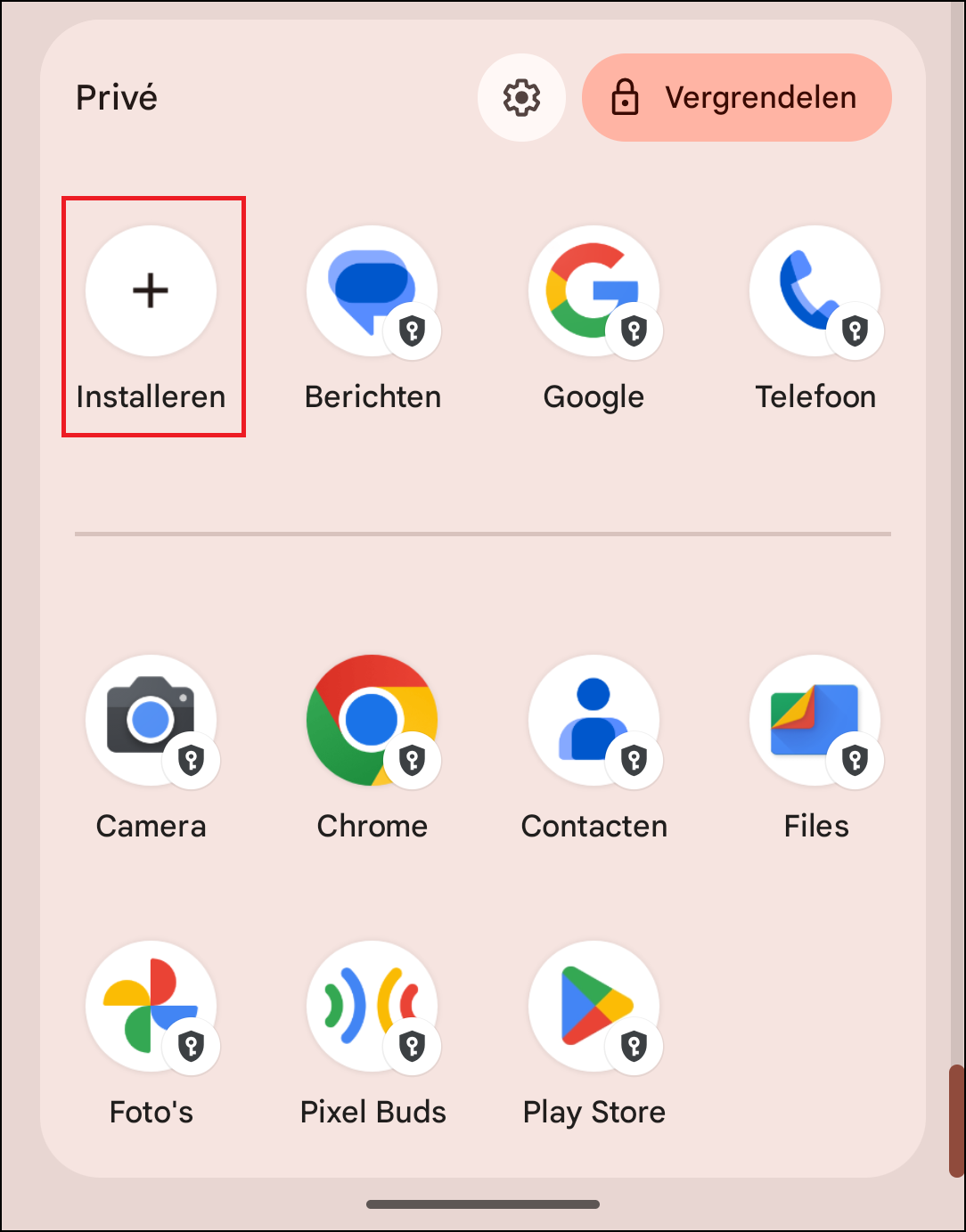 Private app install Android 15 3
