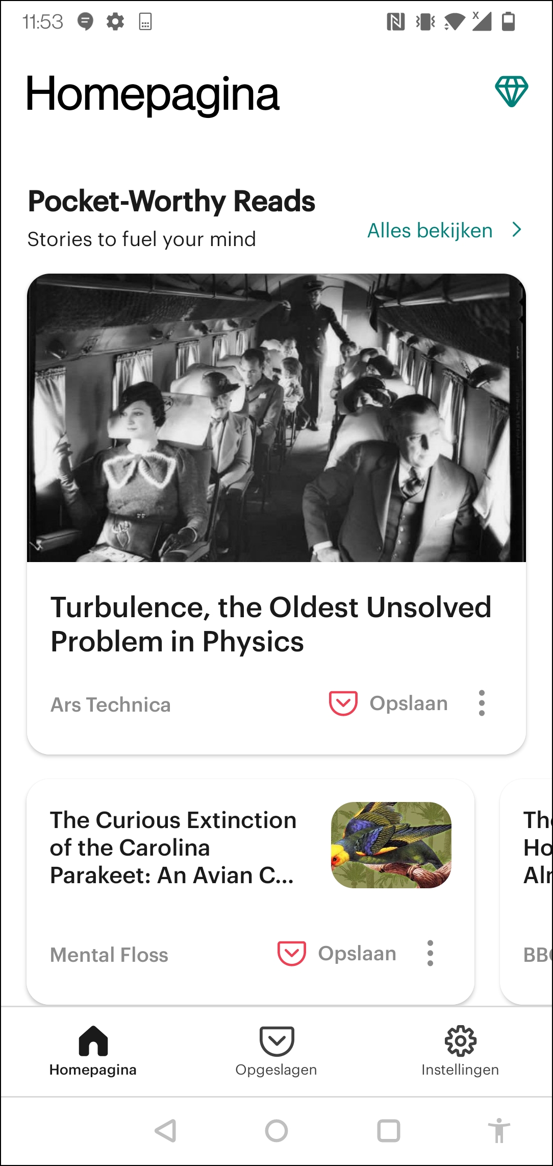Review Pocket: List with information