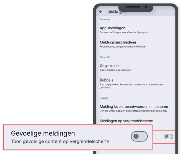 Sensitive notifications to Zetten 2